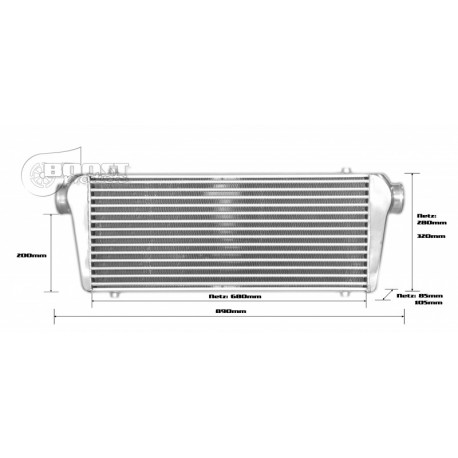 Echangeur Intercooler 700x300x100mm – Ø76mm