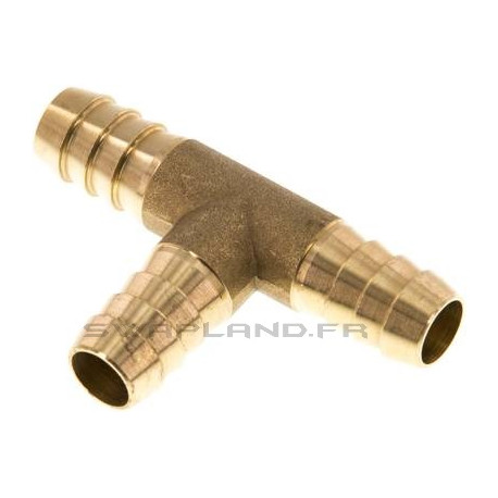 Raccord T 13 mm laiton