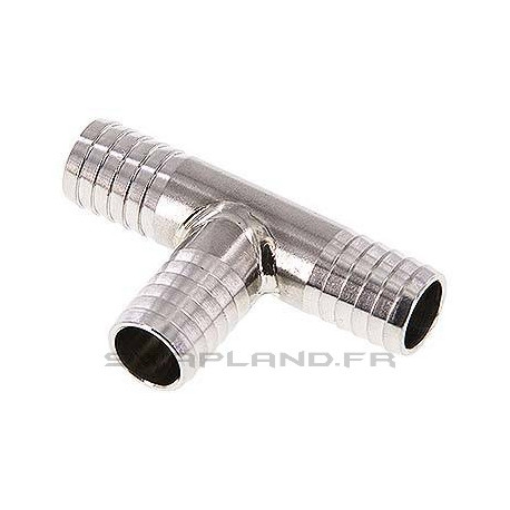 Raccord T 13 mm inox