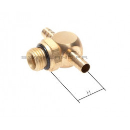 Raccord T M5 pour durite 4 mm