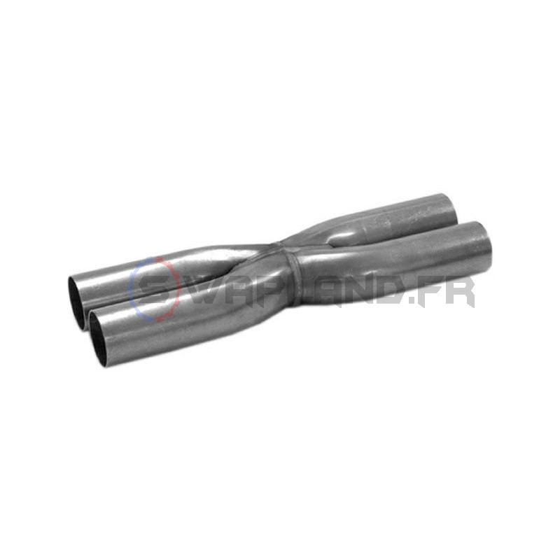 X pipe 63.5 mm pour ligne d'échappement inox