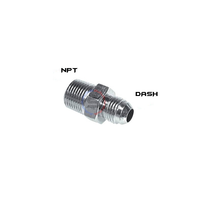 Raccord 1/8 ntp vers dash6 JIC6