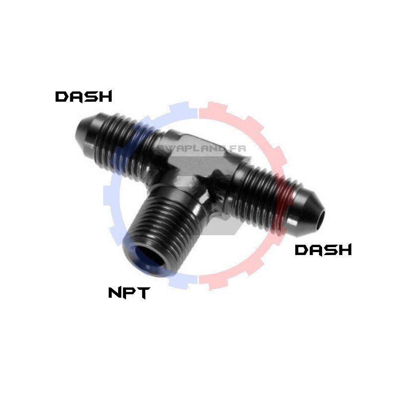 Raccord T 1/8’’ NPT vers double DASH 4