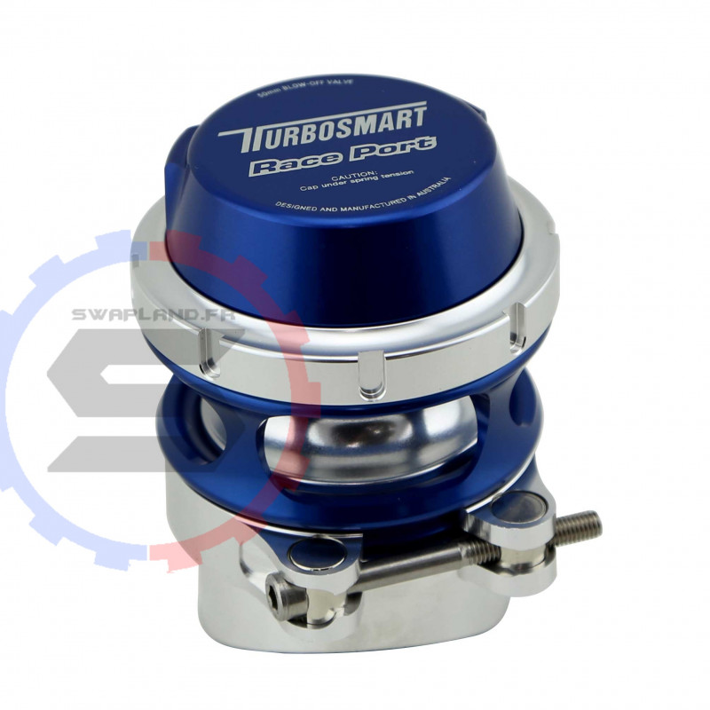 Dump valve Race port Turbosmart Supercharger Uni bleue