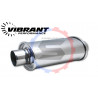 Echappement inox ovale Vibrant Ø 57 mm