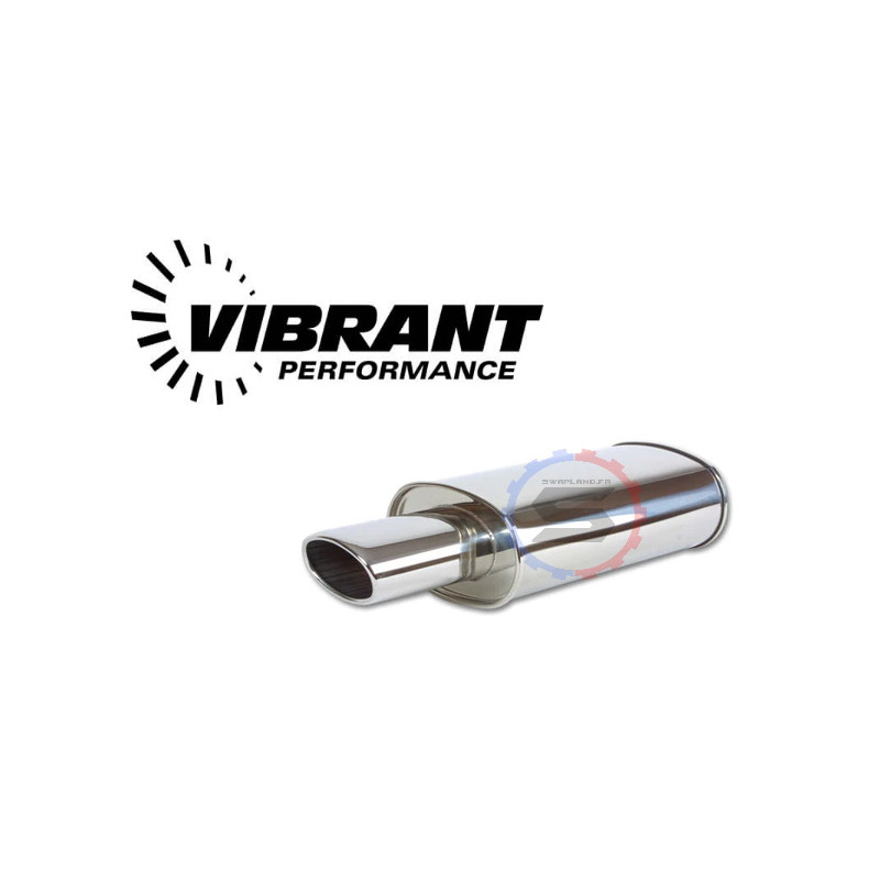 Echappement inox ovale Vibrant Streetpower Ø 63.5