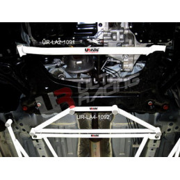 Mazda 2 (Sedan) 07+ Ultra Racing 4-Points Barre inférieure centrale 