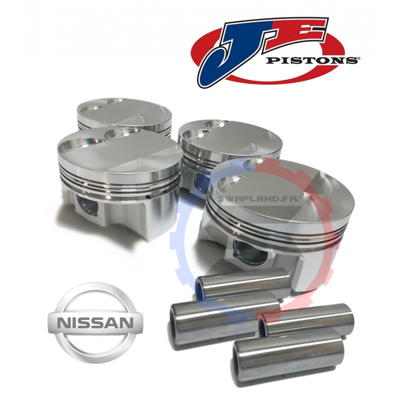 NISSAN SILVIA 2.0L 16V STANDARD COMPRESSION 8.5:1 kit piston forgé JE