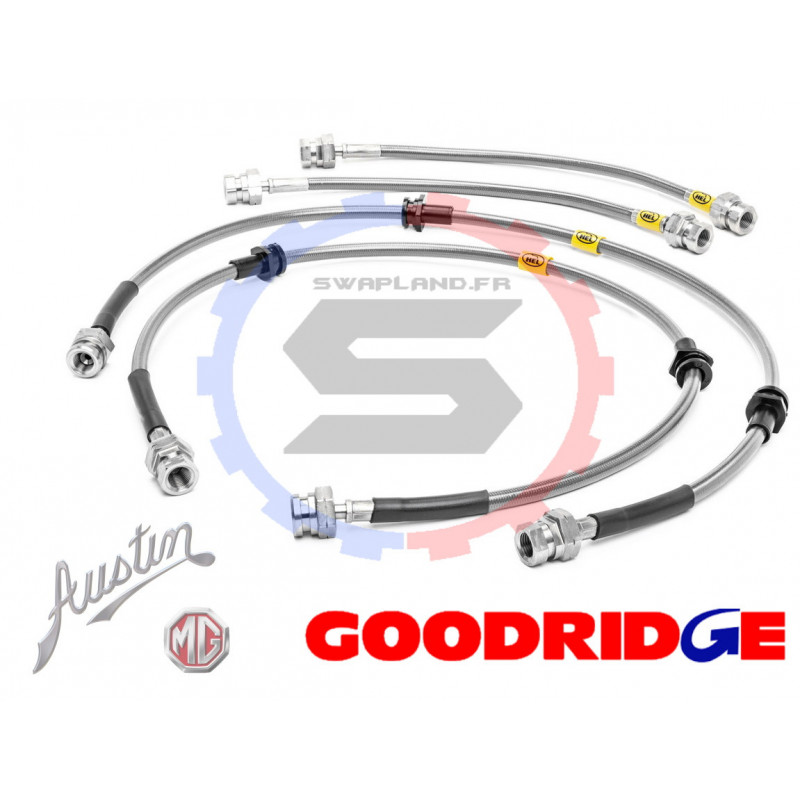 Durite aviation Goodridge pour Austin Mini ts mod 84>91 + Cooper 1984> 