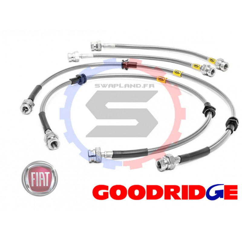 Durite aviation Goodridge pour Fiat Uno Turbo (SANS ABS) 