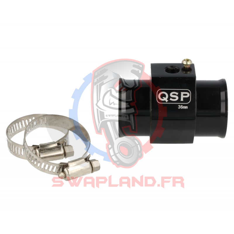 Adaptateur sonde température 1/8 Npt pour durite 38 mm Noir 