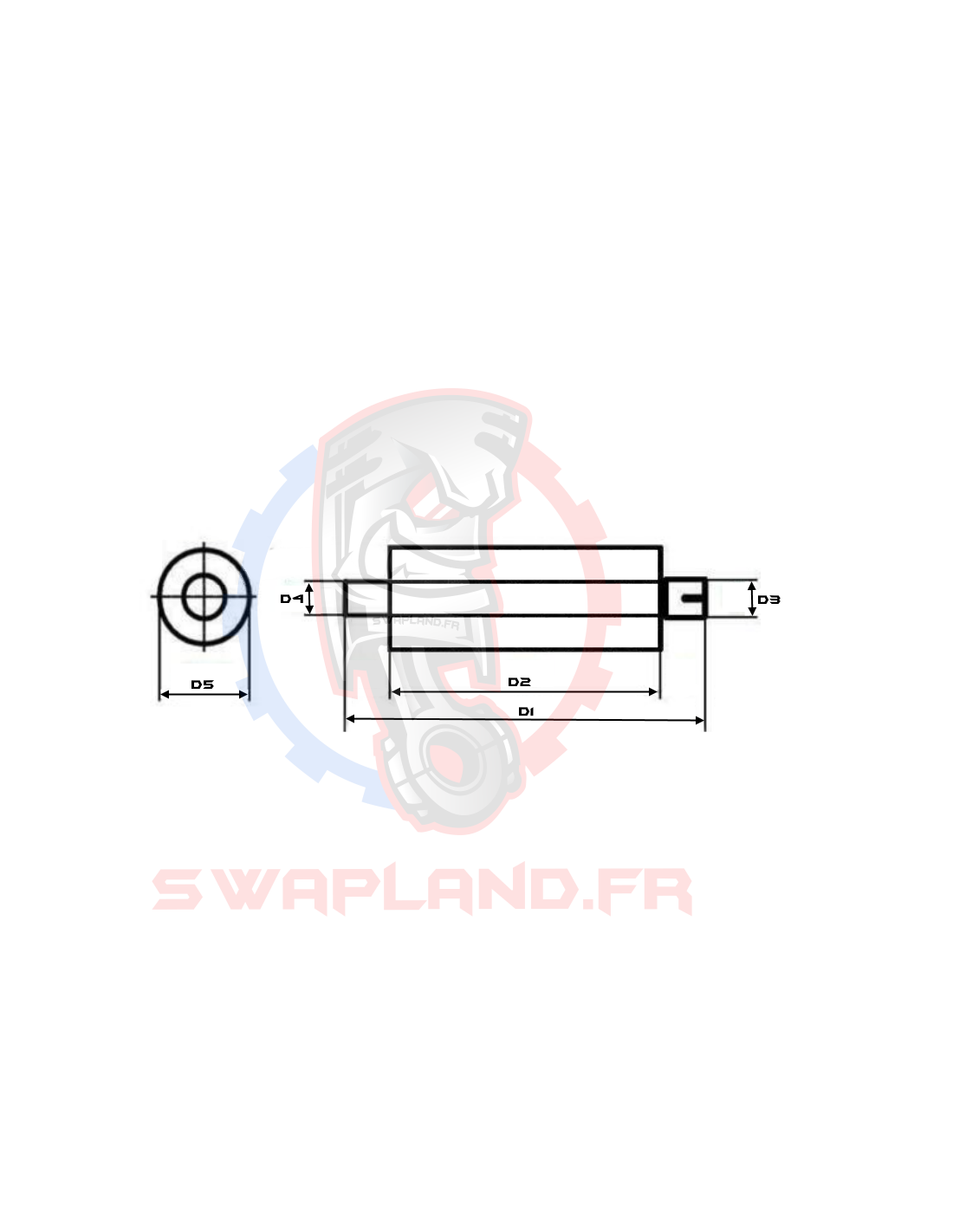 Silencieux inox Sinons Medium 51 mm - Swapland 