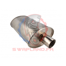Echappement inox ovale 51 mm