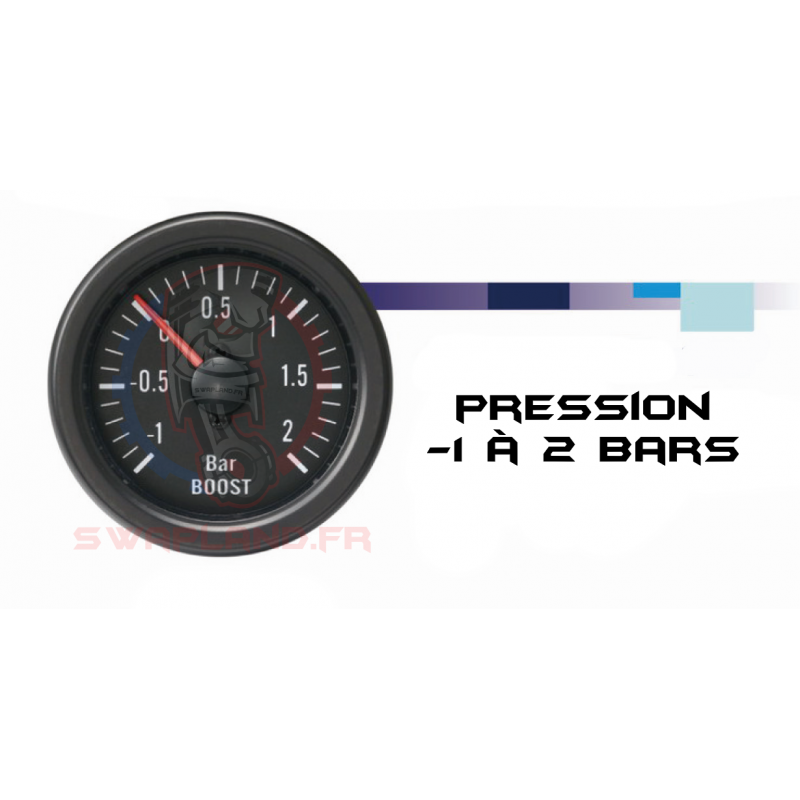 MANOMÈTRE PRESSION TURBO Ø60mm - 3 Bar - Écran Double Affichage -  DepoRacing EUR 85,00 - PicClick FR