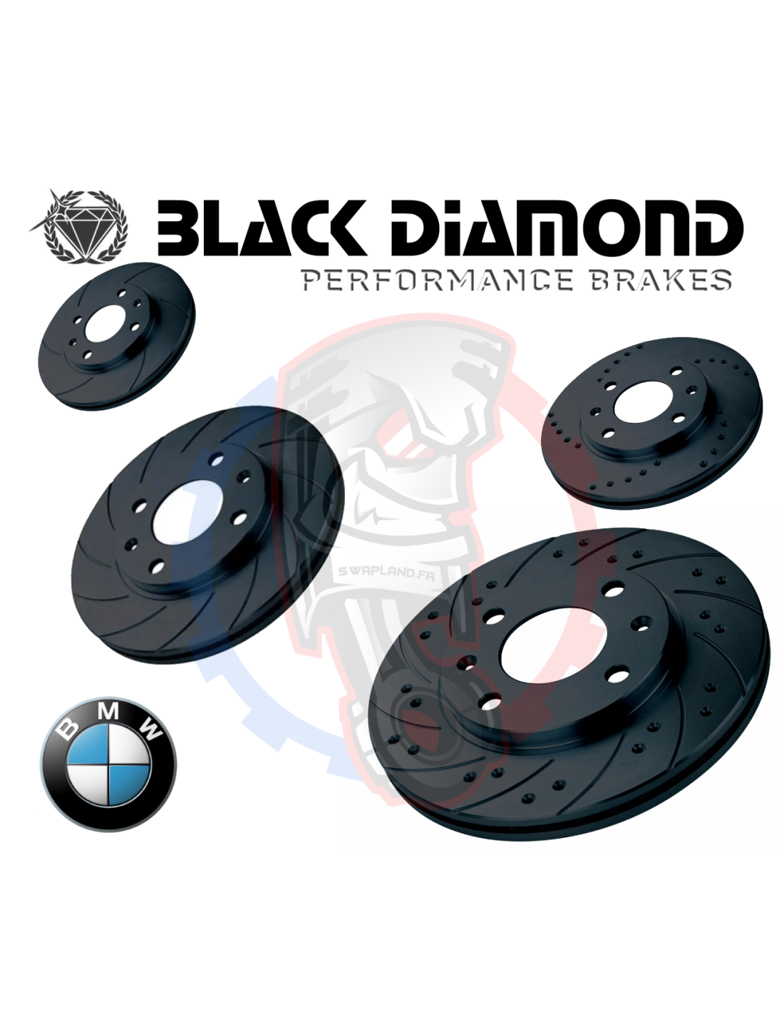 Disques de frein Black diamond pour BMW Série 5 -SWAPLAND-