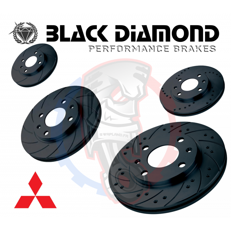 Chariot Black Diamond Rear Pads for Mitsubishi Space-Wagon Chariot 2.0 16v N83W 6/00 on 