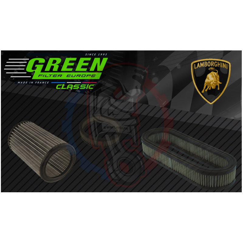 Filtre classique Green pour Lamborghini