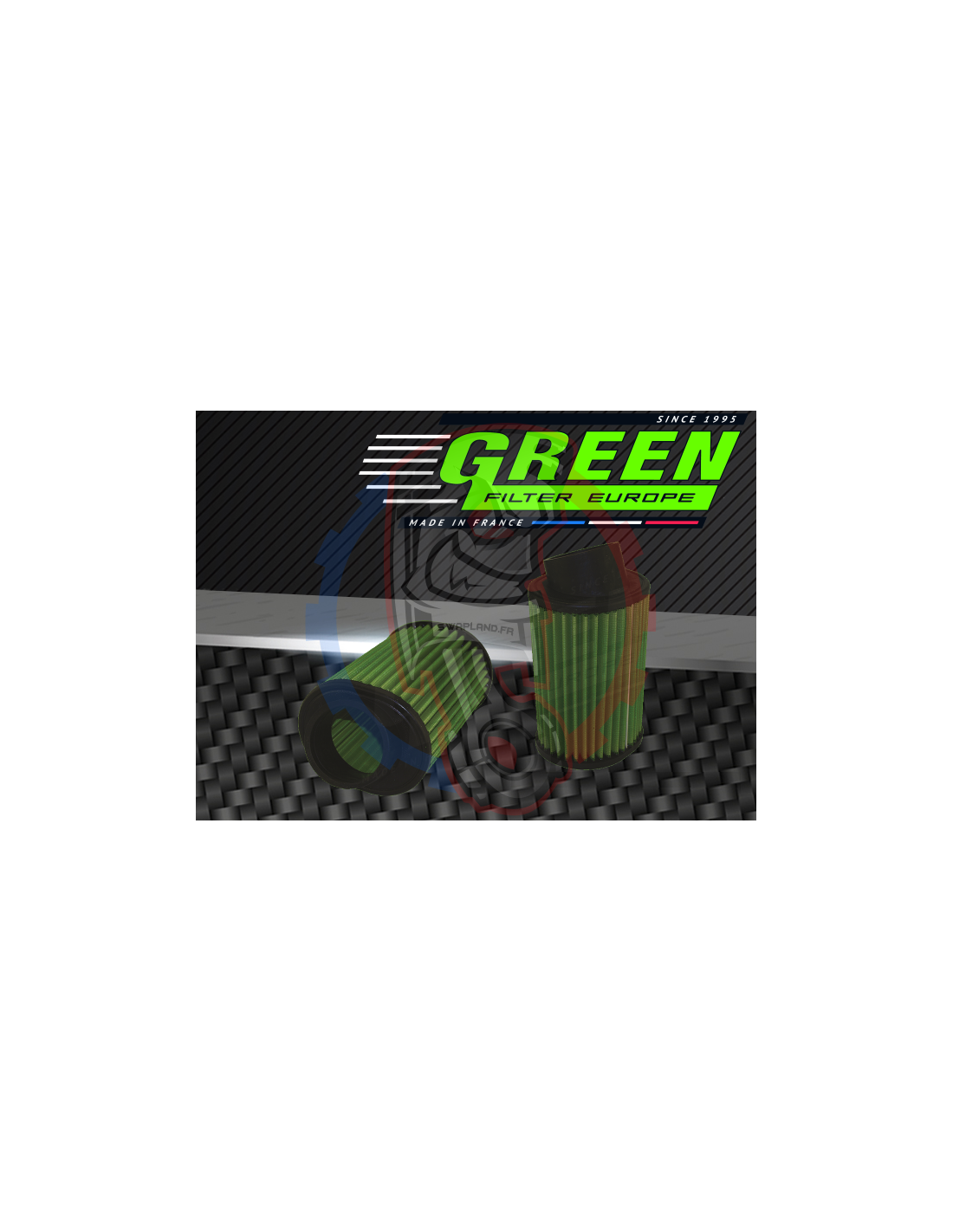 Filtre à Air Green Cylindrique UNIVERSEL Ø 62,5 MM