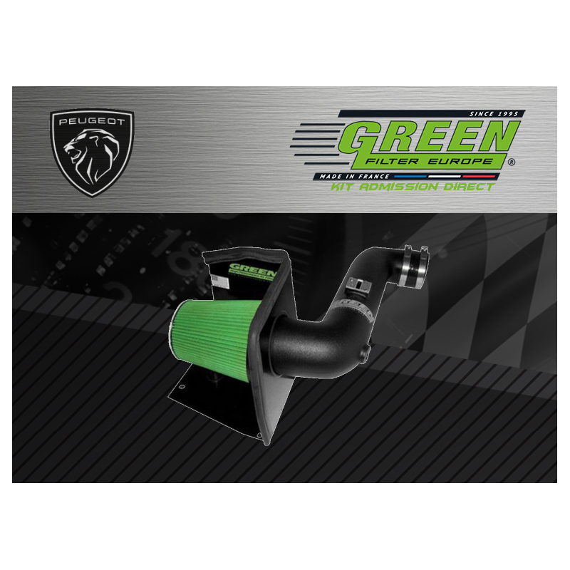 Kit d’admission direct Green pour Peugeot 