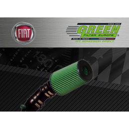 Kit d’admission direct Bi cone Green pour Fiat 
