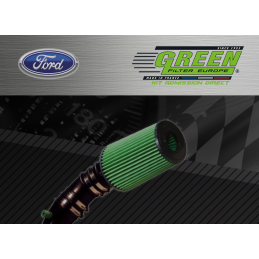 Kit d’admission direct Bi cone Green pour Ford 