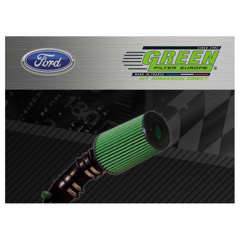 Kit d’admission direct Bi cone Green pour Ford 