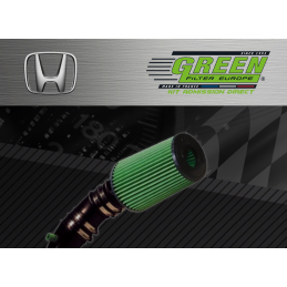 Kit d’admission direct Bi cone Green pour Honda 