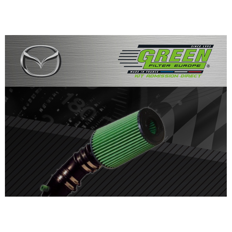 Kit d’admission direct Bi cone Green pour Mazda 
