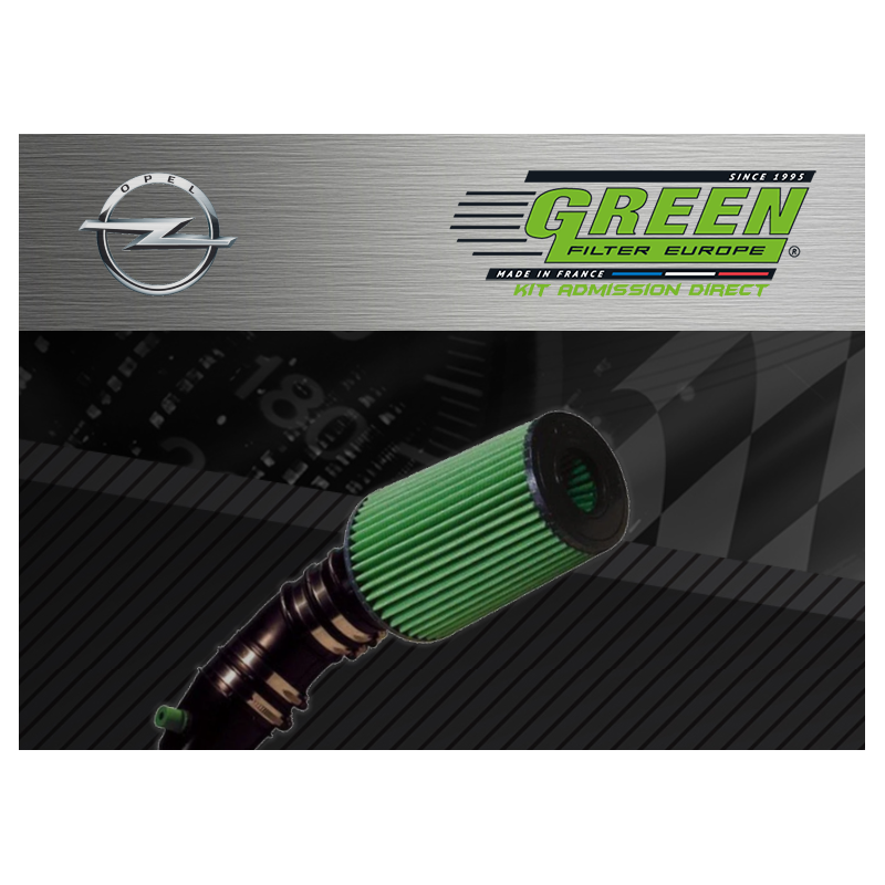Kit d’admission direct Bi cone Green pour Opel 