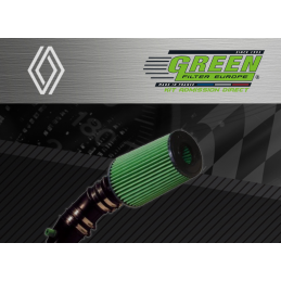 Kit d’admission direct Bi cone Green pour Renault 