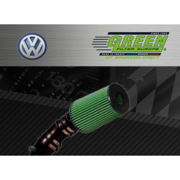 Kit d’admission direct Bi cone Green pour Volkswagen 