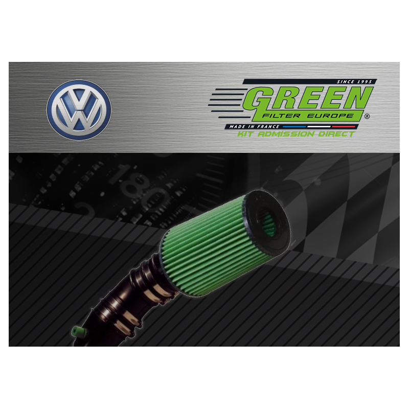Kit d’admission direct Bi cone Green pour Volkswagen 