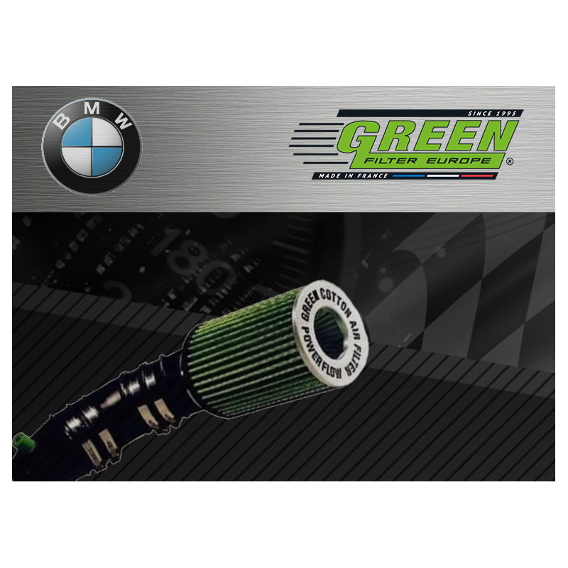 Kit d’admission direct Powerflow Green pour Bmw