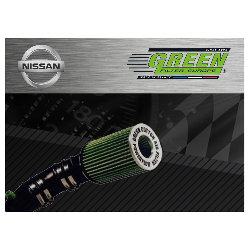 Kit d’admission direct Powerflow Green pour Nissan