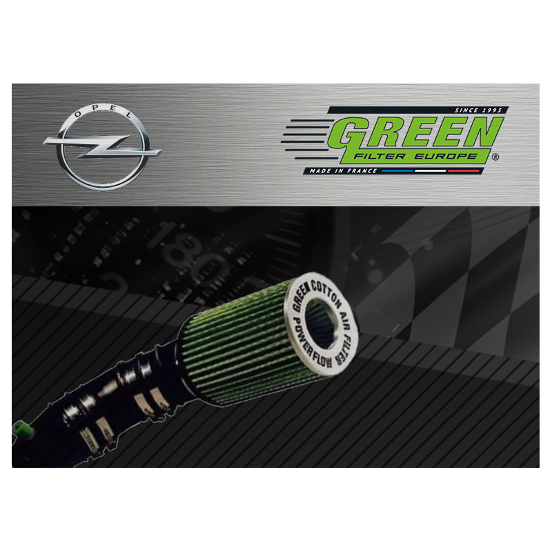 Kit d’admission direct Powerflow Green pour Opel