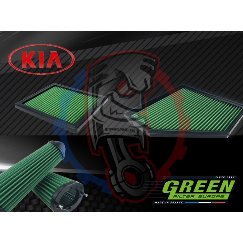 Filtre à air green de remplacement pour Kia