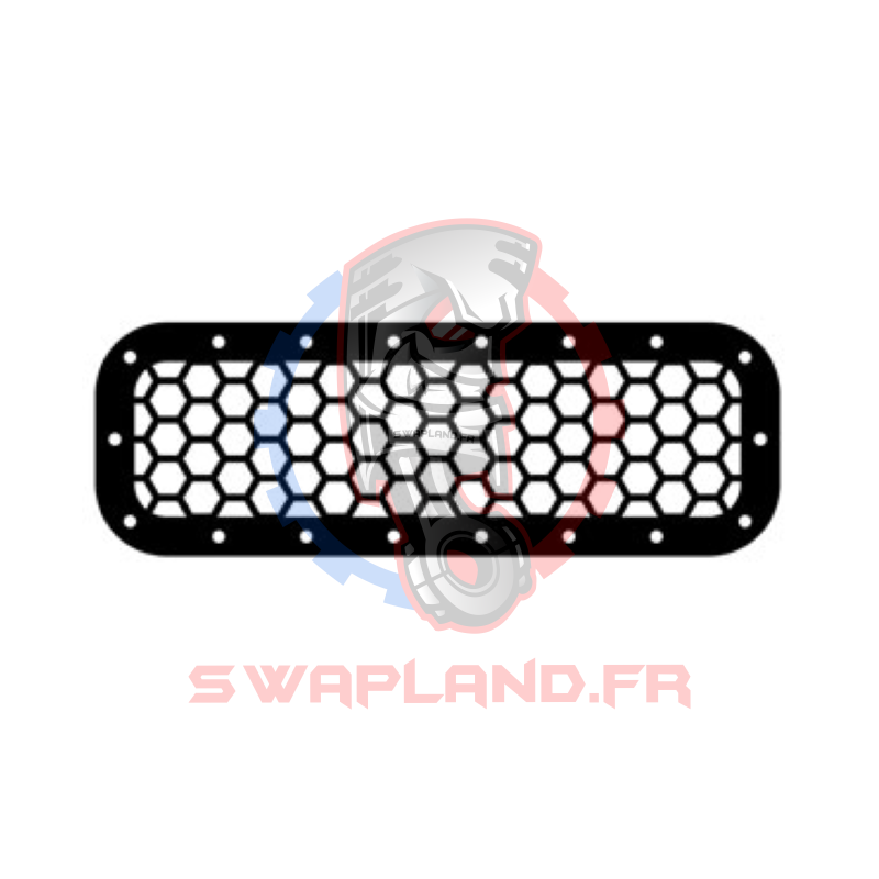 Grille d'aération voiture 211 x 72 mm