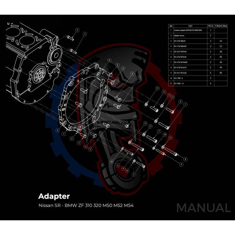 Kit embrayage pour moteur Nissan SR avec boite...