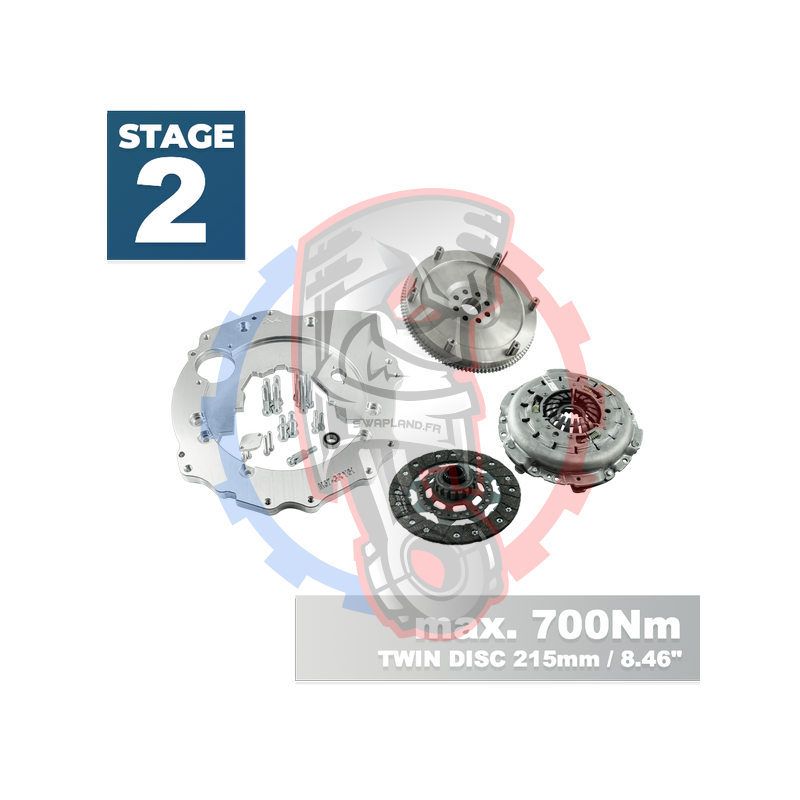 Kit embrayage Stage 2 pour moteur BMW M57 avec boite Nissan Patrol Y61 ZD30