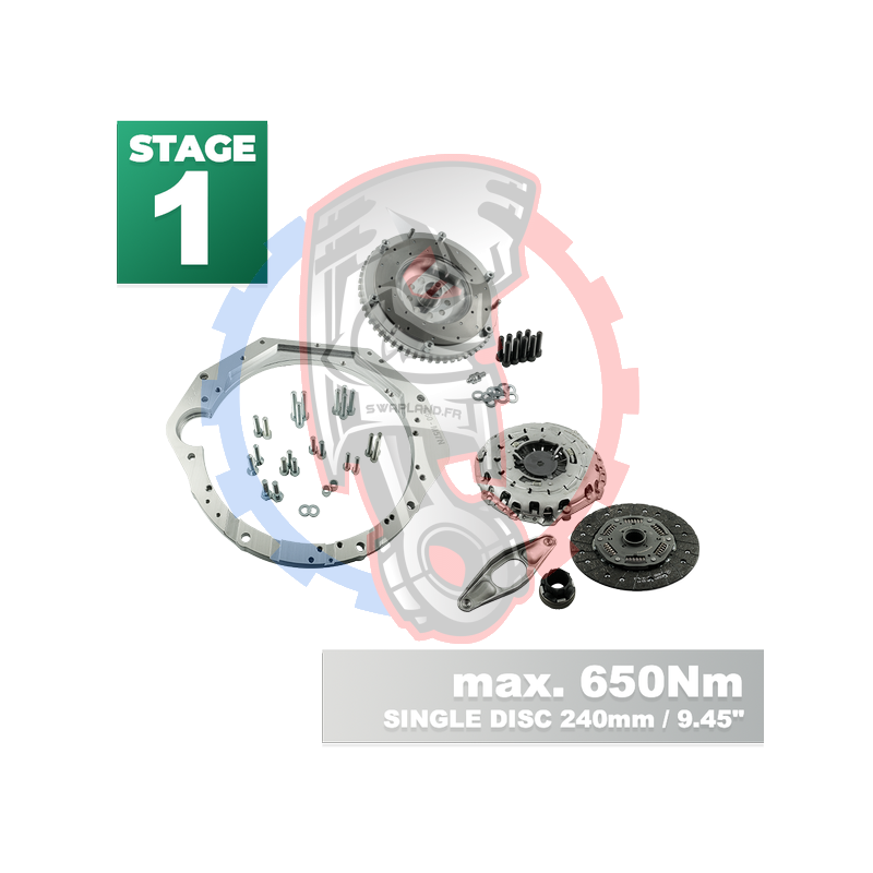 Kit embrayage stage 1 pour moteur BMW V8 M62 boite BMW E60 M57N2 6-speed HGD JGA - 240mm
