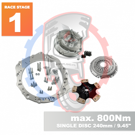 Platine d'adaptation pour pied et roulette - M12 - Entraxe 75x45 mm