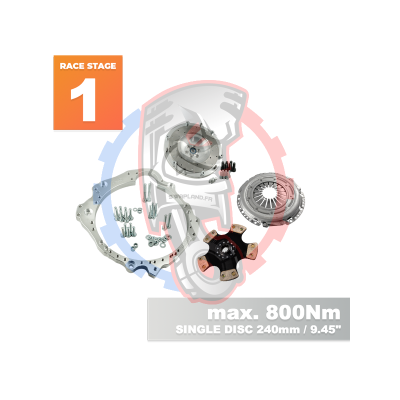 Kit embrayage Race stage 1 pour Nissan RB RB20 RB25 RB26 RB30 avec boite BMW M57 / E46 S54 M3 - 240mm