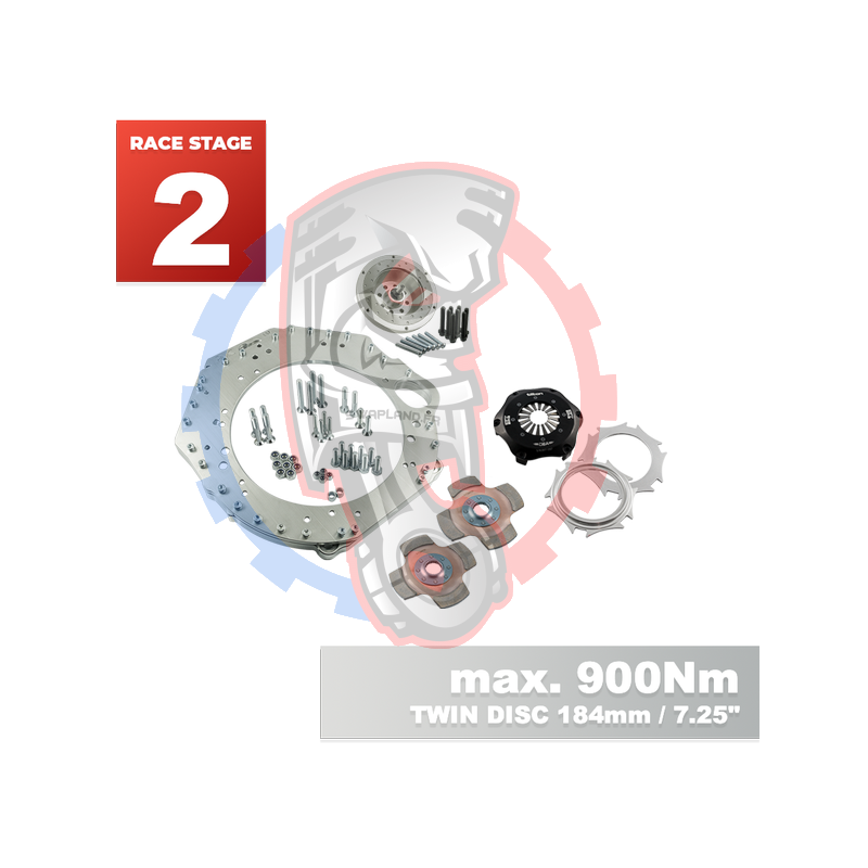 Kit embrayage Race stage 2 pour moteur GM Chevrolet LSX avec boite BMW M57N HGU HGK / N54 - 184mm