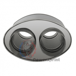 Tube INOX Perforé Pour Silencieux Powersprint - 1m, Diamètre 60mm, AISI 409