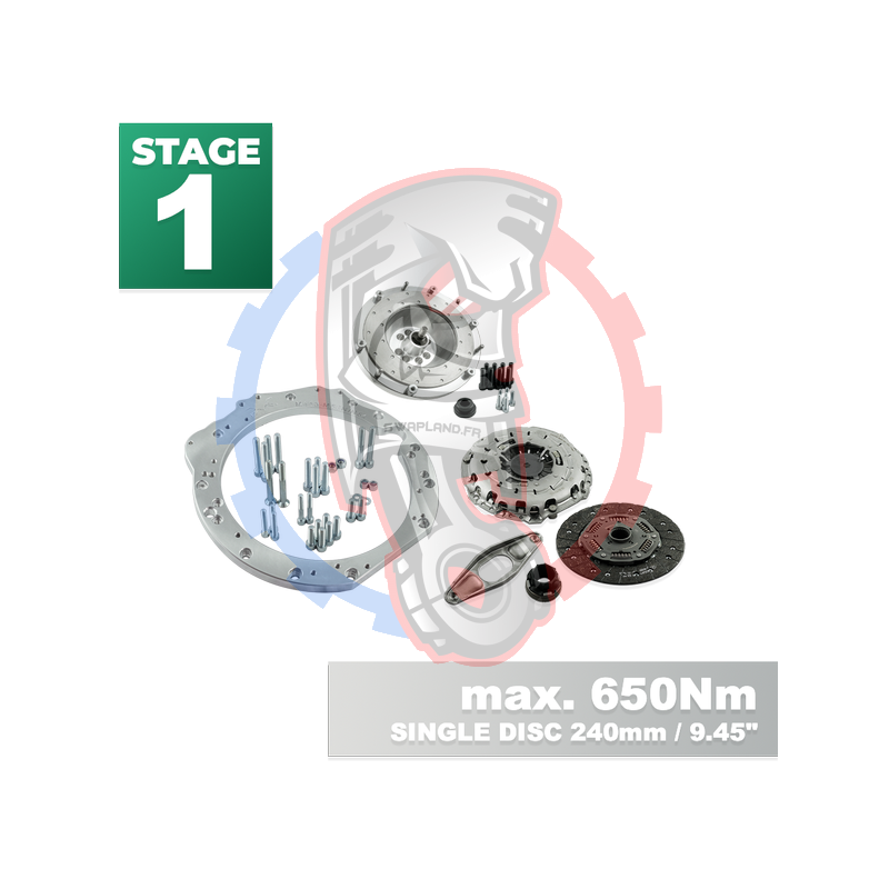 Kit embrayage Stage 1 pour moteur Mercedes-Benz M113 avec boite BMW M57N HGU HGK / N54 - 240mm