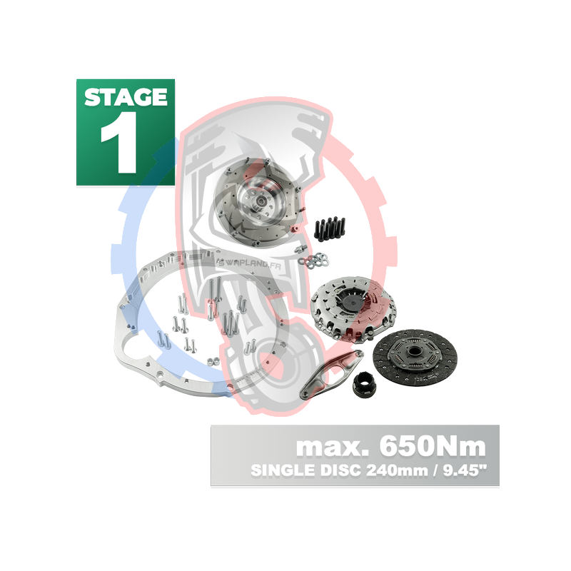 Kit embrayage Stage 1 pour moteur Mercedes-Benz M113 M113K AMG avec boite BMW M57N2 6-Vitesses HGD JGA - 240mm
