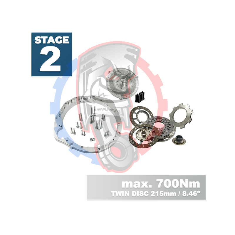 Kit embrayage Stage 2 pour moteur BMW M70 avec boite BMW M57N HGU HGK - 228mm