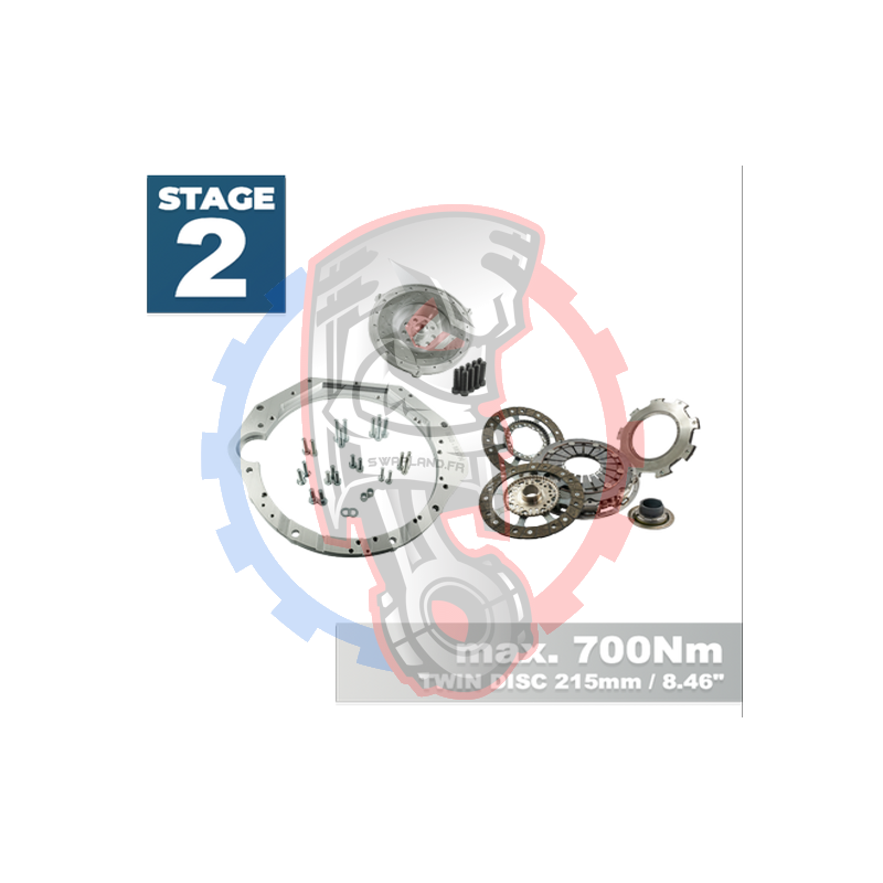 Kit embrayage Stage 2 pour moteur BMW M60 avec boite BMW M57N HGU HGK - 228mm