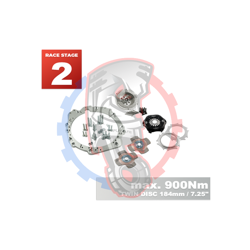 Kit embrayage Race Stage 2 pour moteur Toyota Lexus V8 UZ 1UZ 3UZ avec boite BMW M57N M57N2 6-Vitesses HGD JGA HGA - 184mm