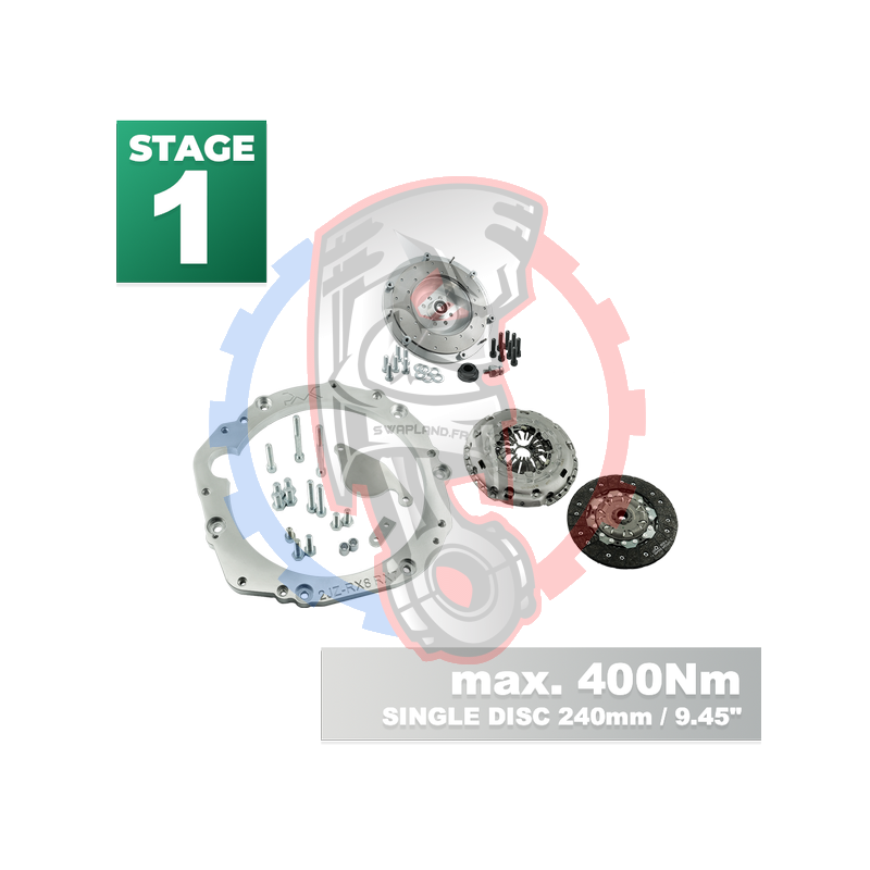 Kit Embrayage Stage 1 pour Moteur Toyota JZ 1JZ 2JZ sur Boite Mazda RX-8 - 240mm